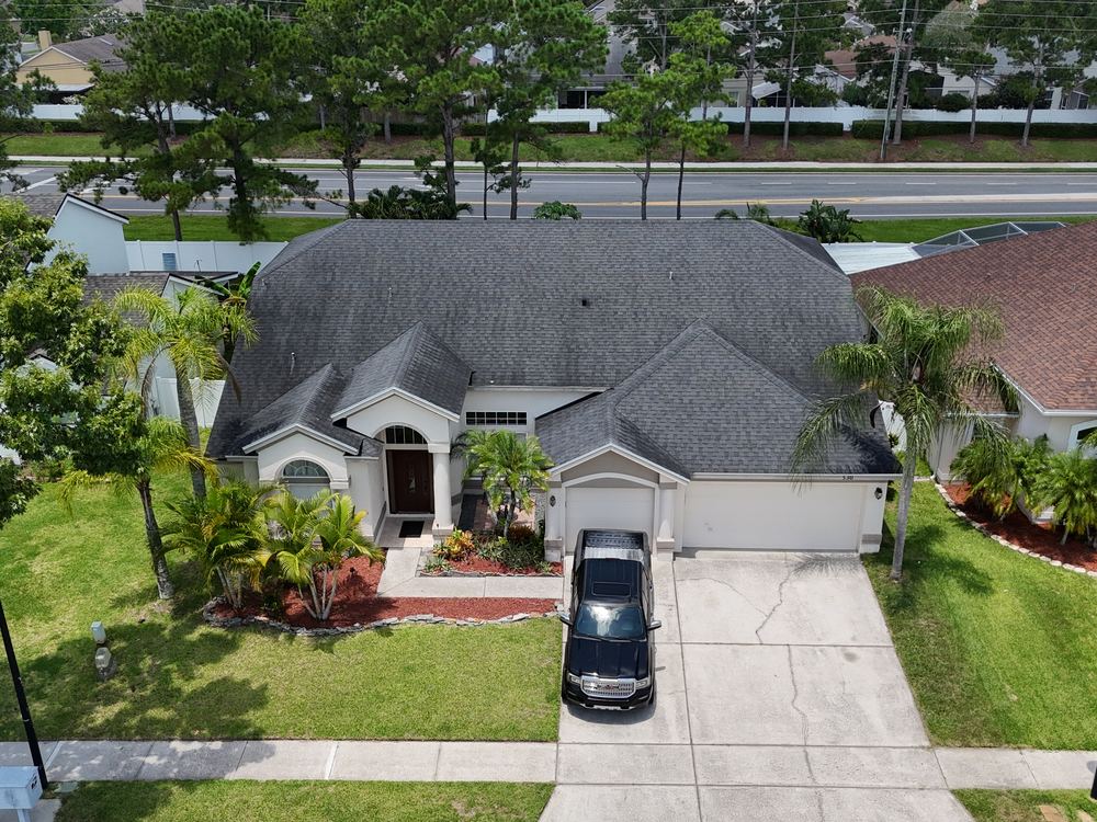 Completed roof replacement on a Central Florida home installed by AlphaCore Roofing